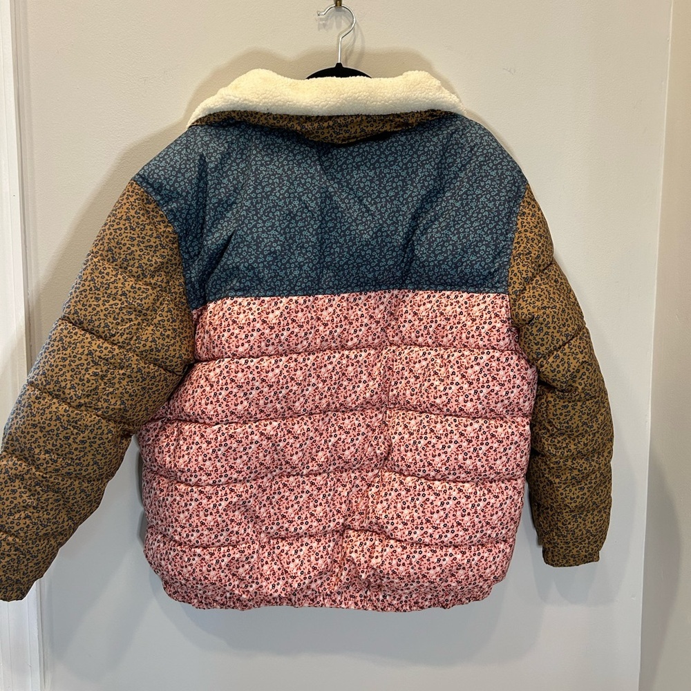 Patchwork Style Warm Winter Coat - image 2